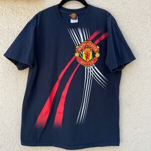 Manchester United Black Short Sleeve T-Shirt Mens Size M